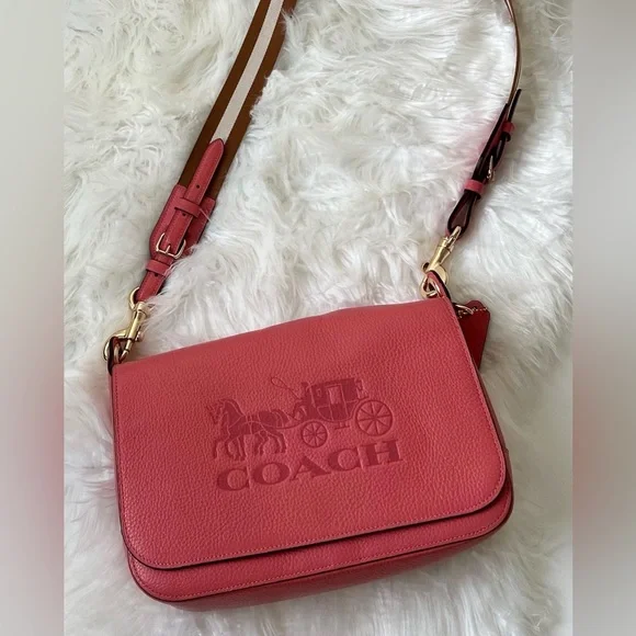 Coach Crossbody Handbags With Wide Strap Tabby Leather Crossbody